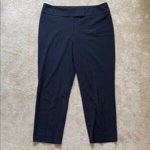 Talbots Heritage Straight Leg Ankle Trousers Black Size 12